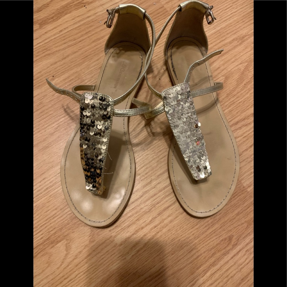 BCBG Gold sandals